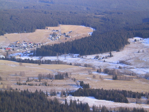 Kvilda- letecký snímek 2006